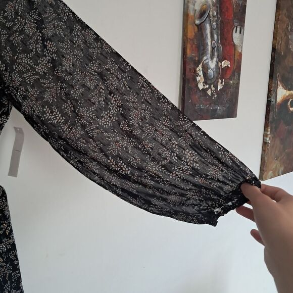 NWT Aqua Dress Women's XXL Smocked Floral Preppy Summer Boho Coastal Flowy - Picture 12 of 16